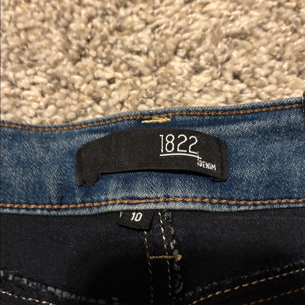 NWT 1822 Denim High Rise Wide Leg Jeans 10 - Picture 9 of 12